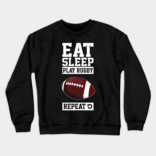 Play Rugby Crewneck Sweatshirt by Dojaja